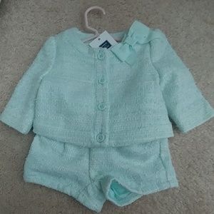 Mint 3 piece short set